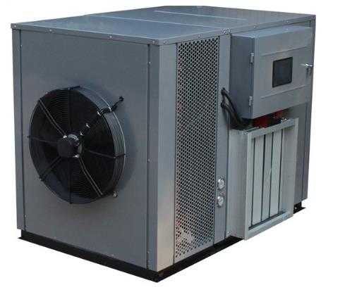 空氣能烘幹機“熱風箱內(nei) 循環，熱效率高”